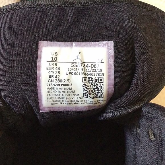 Nike Air Jordan 1 Green Toe Mids size 10 - Picture 10 of 10